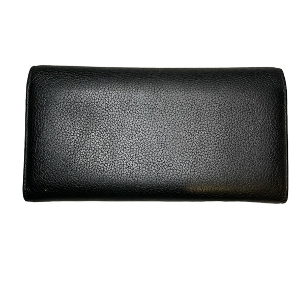 Bally Linney Suzy Black Leather Wallet with Gold Hardware in EUC - Picture 4 of 9
